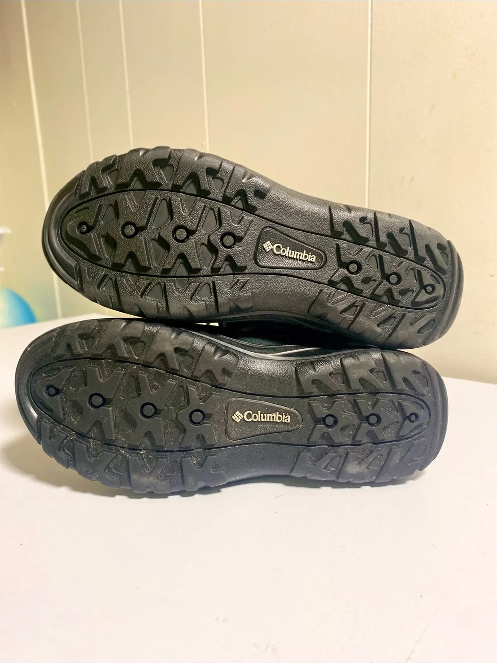 Columbia Ice Maiden II Women Waterproof Winter Boots Size 9 Black Leather Laceup